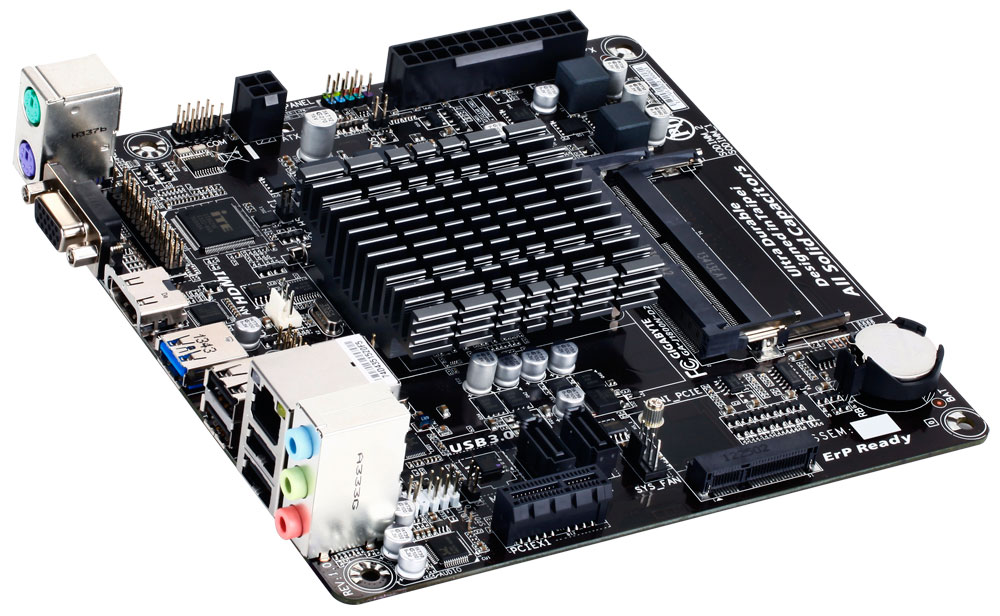 Обзор материнской платы GIGABYTE GA-J1800N-D2H - intel celeron j1800
